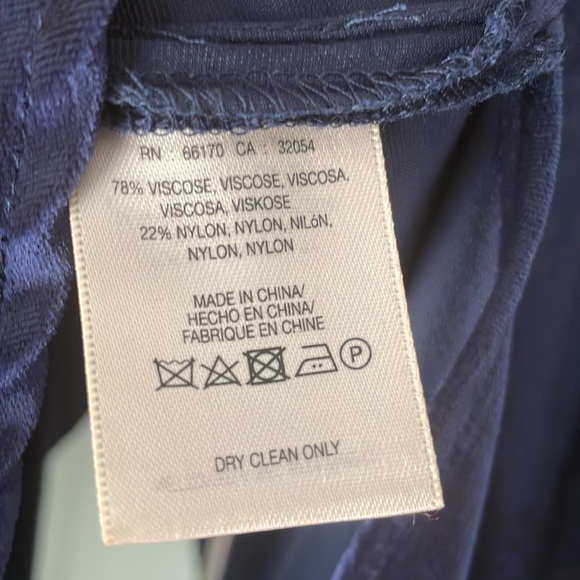 ANTHROPOLOGIE Maeve Crushed Blue Velvet Tunic - Picture 10 of 10